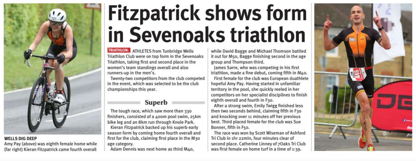 Time of Tunbridge Wells - Sevenoaks Triathlon